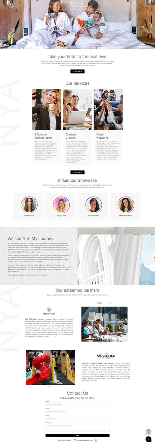 NYA, החלק העליון של הדף