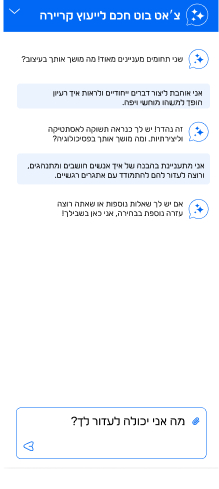 מחוון הקלדה ושאלות מדריכות