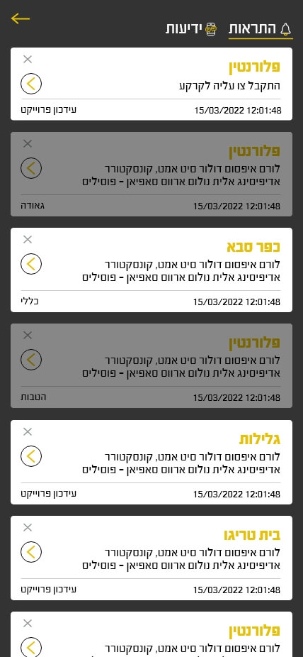 התראות